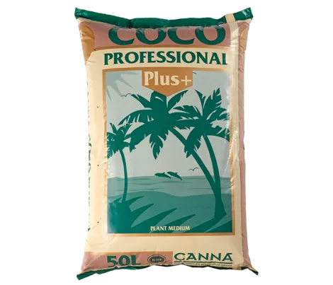 CANNA Coco Professional Plus, a 50-liter bag of premium coco coir plant medium for healthy plant growth.
