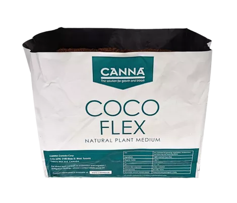 CANNA Coco Flex, a natural coco coir plant medium for gardening and cultivation.